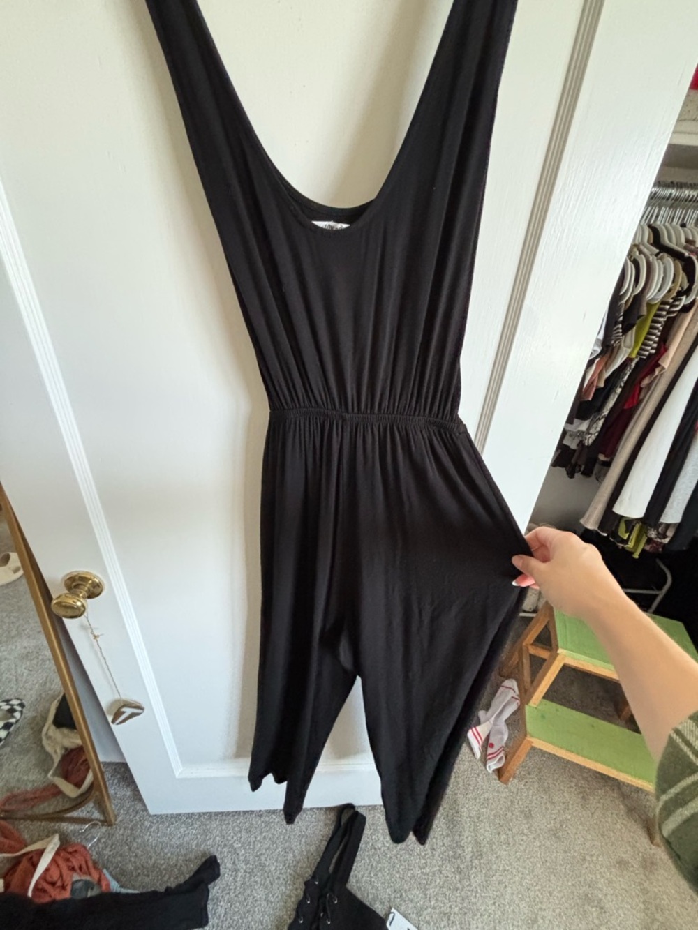 BB Dakota Black Sleeveless Tie-Waist Jumpsuit - Picture 3 of 3
